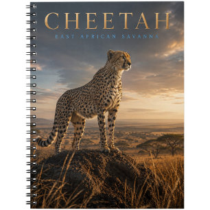 Cheetah East African Savanna ANIMALS Notebook