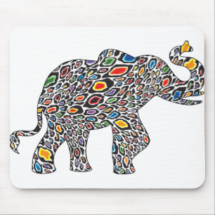 Cheetah Elephant Mouse Mat