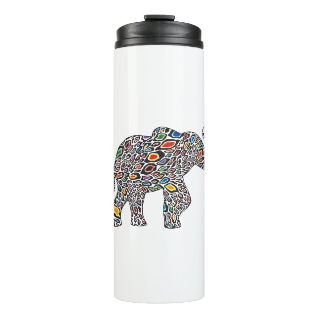 Cheetah-Elephant- Thermal Tumbler (Front)