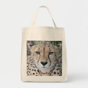 Cheetah Face Tote Bag