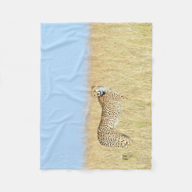 Cheetah Fleece Blanket (Front)