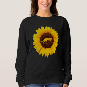 Cheetah  For Women Men Cougar Canine Sunflower Sweatshirt