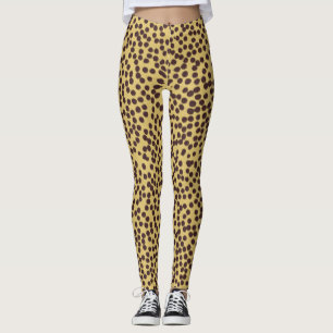 Cheetah Fur Pattern All-Over-Print Leggings