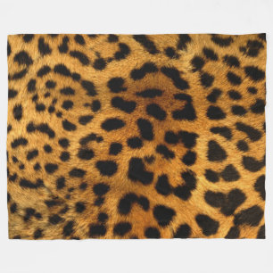 Cheetah Fur Pattern Fleece Blanket