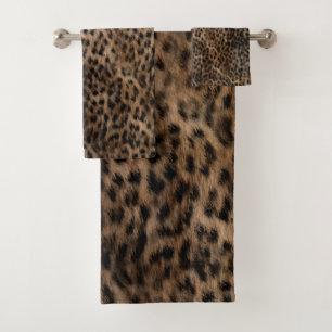 Cheetah Fur Texture #2 Bath Towel Set
