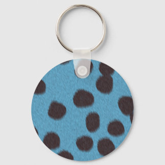 Cheetah fur texture print key ring