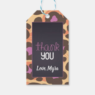 Cheetah Gift Tag