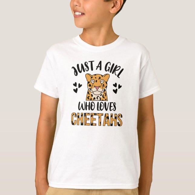 Cheetah Gifts For Girls Cheetah Lover Cute Animal T-Shirt (Front)