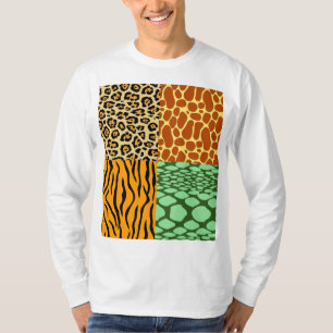 Cheetah, Giraffe, Tiger, and Snake T-Shirt