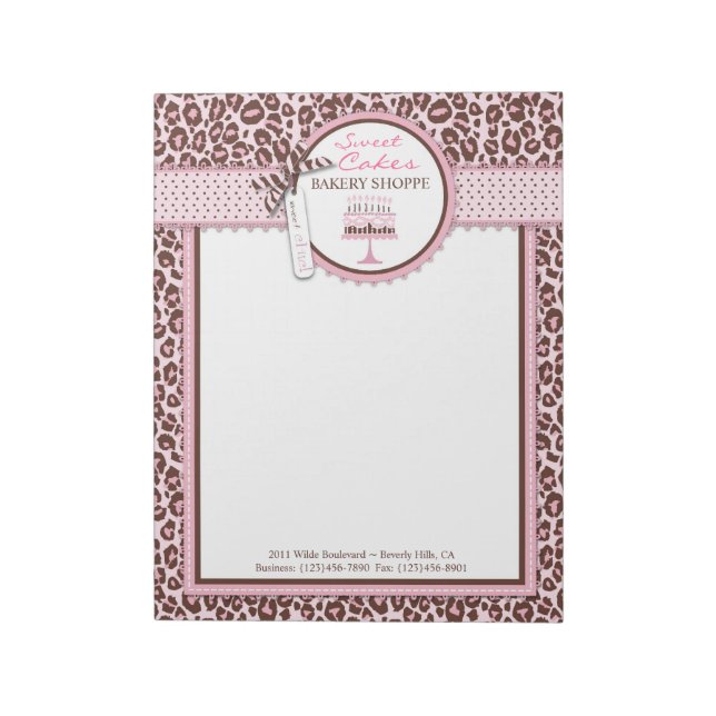 Cheetah Girl Business Notepad (Rotated)