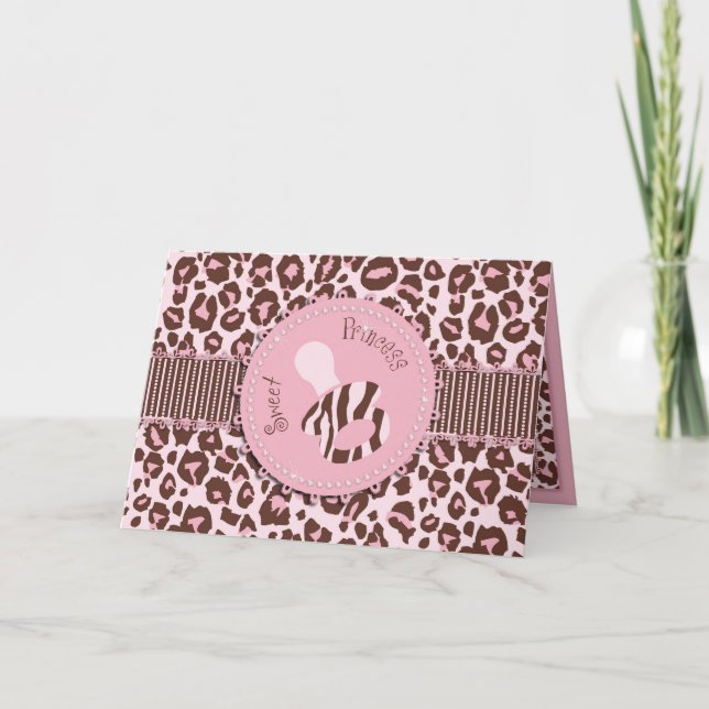 Cheetah Girl Card Pink B (Front)