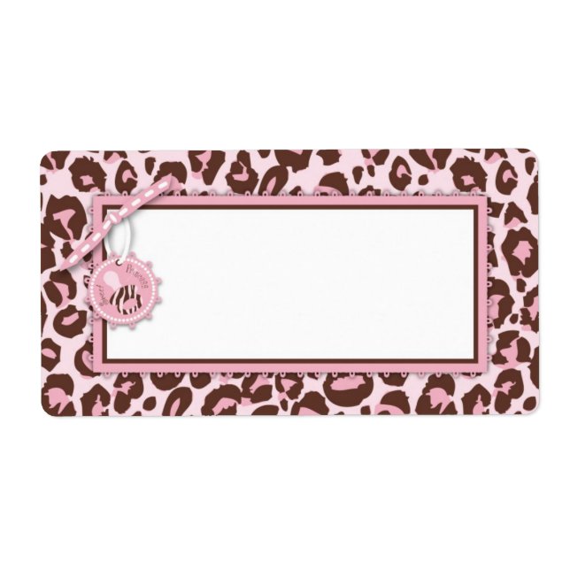 Cheetah Girl Name Tag Pink A (Front)