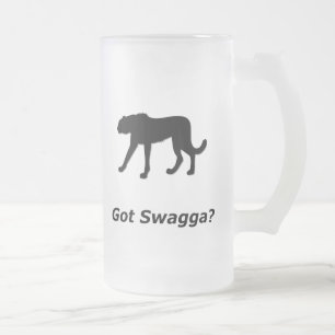 Cheetah Got Swagga Frosted Glass Beer Mug