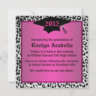 Cheetah Graduation Announcement