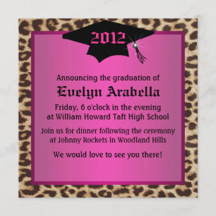 Cheetah Graduation Announcement