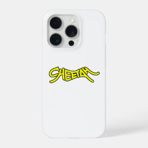 Cheetah Graffiti Style Typography Bold Yellow iPhone 15 Pro Case