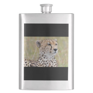 Cheetah Hip Flask