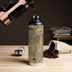 Cheetah in Natural African Setting Personalize Water Bottle