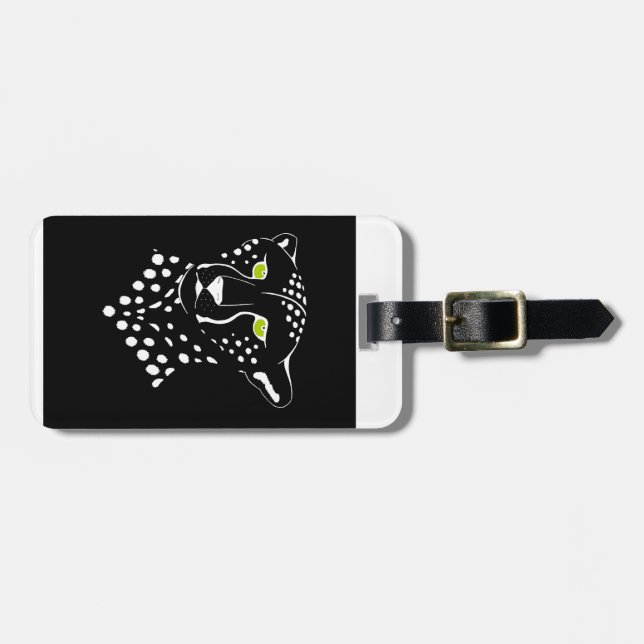 Cheetah Inverted Luggage Tag (Front Horizontal)