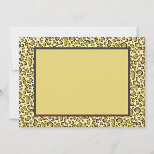 Cheetah Invitation