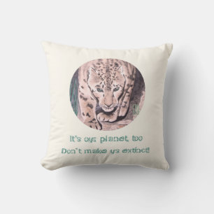 Cheetah "It's my planet, too!" Cushion