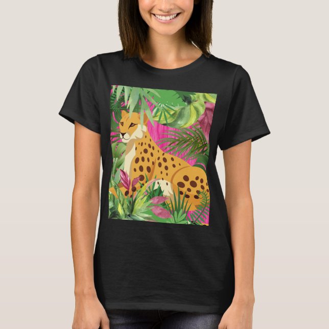 Cheetah Laying Down T-Shirt (Front)