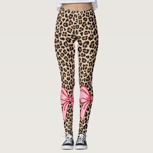 Cheetah Leggins | Classic Brown Leggings (Front)