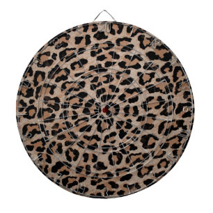 cheetah leopard print dartboard