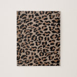 cheetah leopard print jigsaw puzzle<br><div class="desc">"cheetah leopard print ", "leopard print", "Animal Print",  cheetah, leopard, ocelot, "black leopard", "leopard fur", "leopard art", "brown leopard", , tacky fur,  furry, , "african leopard"wildlife animal feline cat brown black pattern print</div>