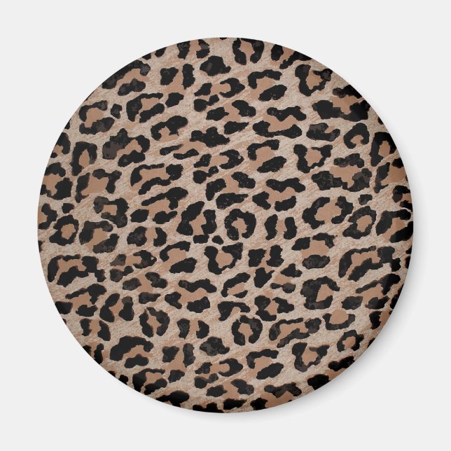 cheetah leopard print magnet (Front)