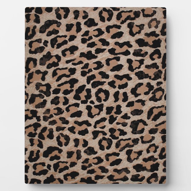 cheetah leopard print plaque (Front)