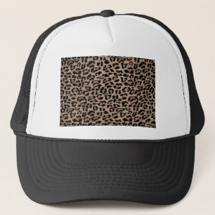 cheetah leopard print trucker hat