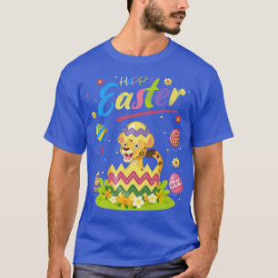 Cheetah Lover Funny Easter Egg Cheetah Happy Easte T-Shirt
