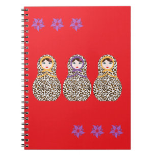 Cheetah Matryoshka  Notebook