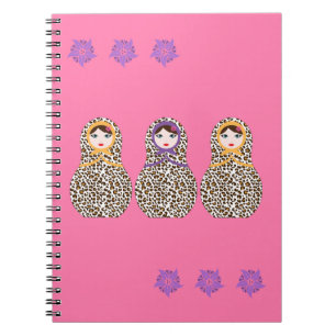 Cheetah Matryoshka Notebook