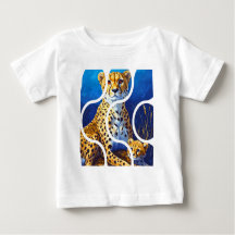 Cheetah Mother and Cub Wildlife Design
