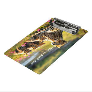 "Cheetah Mother and Cubs" Mini Clipboard
