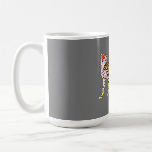 Cheetah Mother with Cubs Motif Predator Cat Animal Coffee Mug