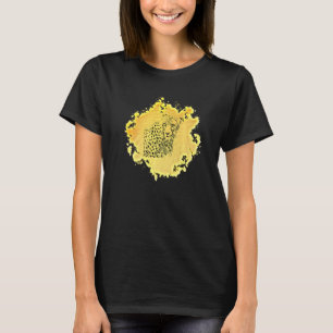 Cheetah Mother With Cubs Motif Predator Cat Animal T-Shirt