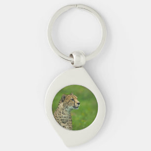 Cheetah On A Lookout Key Ring
