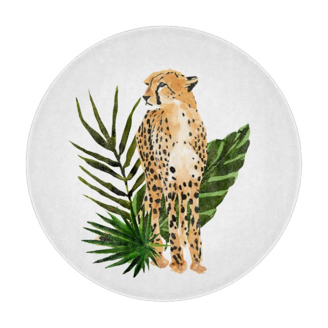 Cheetah Outlook Cutting Board (Front)