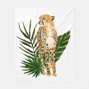 Cheetah Outlook Fleece Blanket