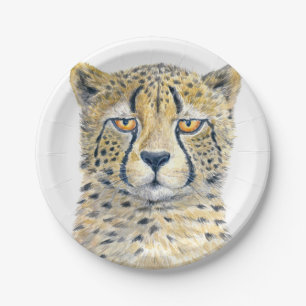 Cheetah Paper Plate