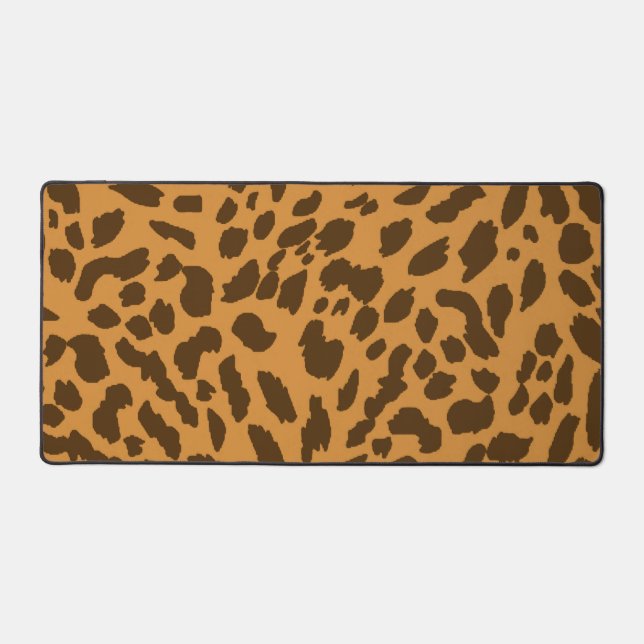 Cheetah Pattern Desk Mat (Front)