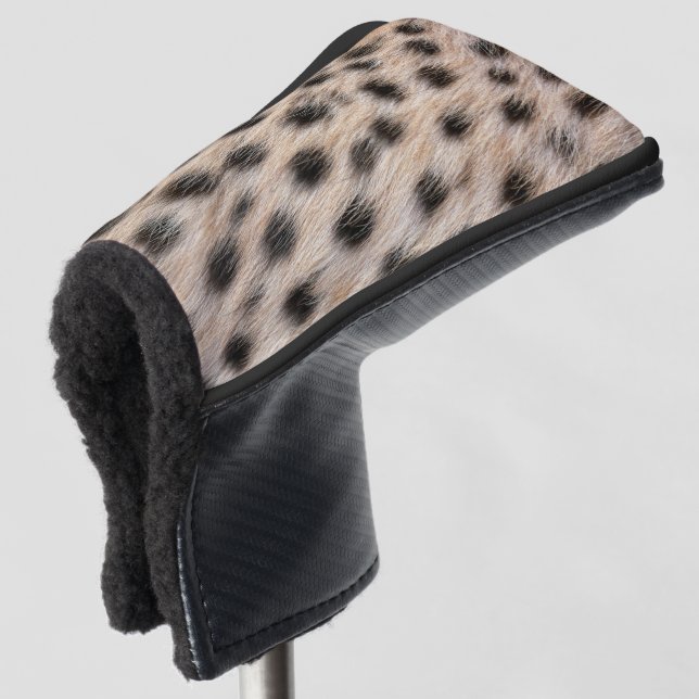 Cheetah Pattern Golf Head Cover (3/4 Front)