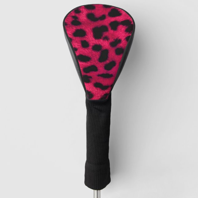 Cheetah Pattern Golf Head Cover (Front)