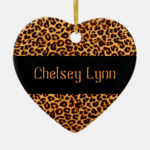 Cheetah Pattern Keepsake Ornament