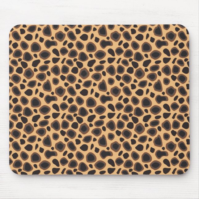 Cheetah Pattern Mouse Mat (Front)