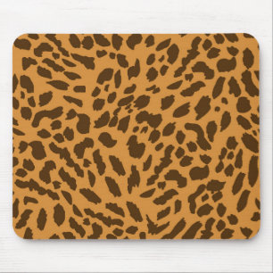 cheetah pattern mouse mat