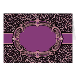 Cheetah Pattern Pink & Purple Label